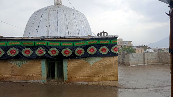 اولین بارش تابستانه در روستای کینک