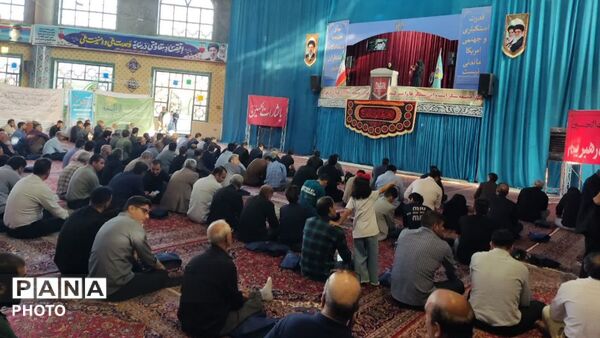 آیین باشکوه جاماندگان بدرقه رهبر شهید در نورآباد