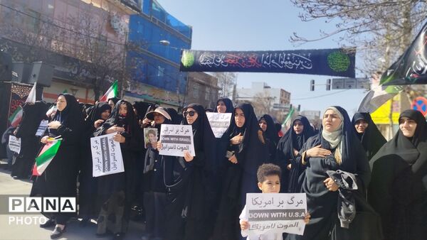 هم‌نوایی مردم نورآباد در سوگ ششمین اختر تابناک امامت
