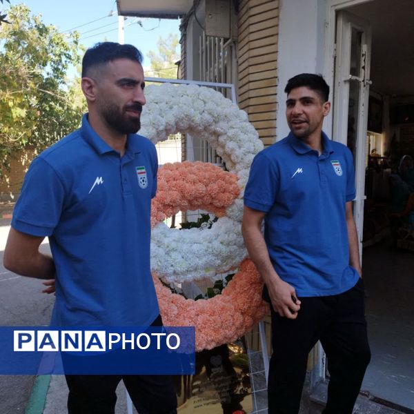 حضور ستارگان تیم ملی فوتسال جمهوری اسلامی ایران در شهر مشهد مقدس