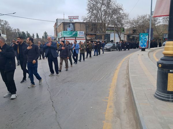 مراسم دسته روی و سینه زنی مردم آشخانه به مناسبت شهادت امام علی (ع)