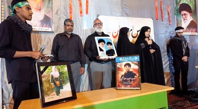 گرامیداشت امام شهید امت و شهدای دانش‌آموز در بندملا رودان