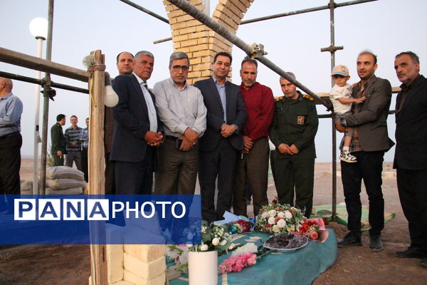 آیین کلنگ‌زنی مدرسه ۶ کلاسه فرهنگی فرهیخته زنده‌یاد زهیری 