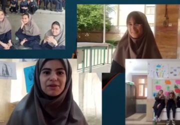 گفت و گو صمیمی  با دانش آموزان مدرسه بعثت ناحیه یک شهرری 