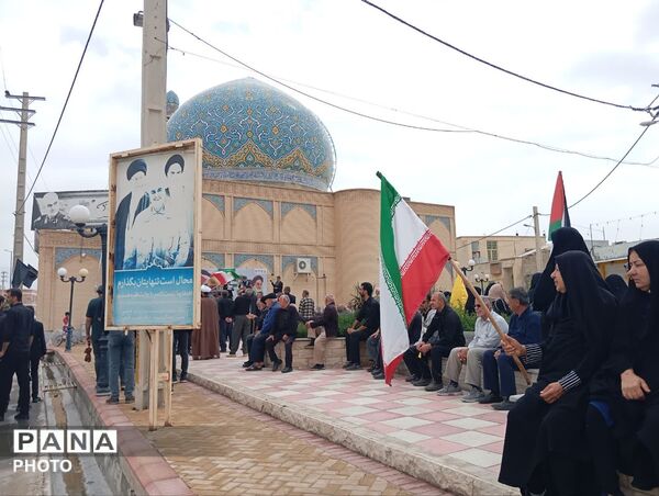 راهپیمایی روز قدس در شهر لطیفی لارستان