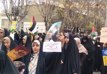 حضور حماسی مردم فردیس در راهپیمایی روز قدس 