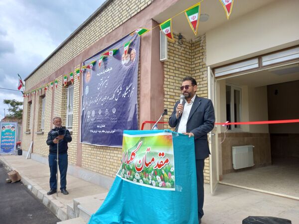 افتتاحیه مدرسه شش کلاسه زنده یاد محمد یاسر نیکنام در رضویه 