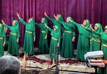 مراسم دختران زینبی در مسجد امام موسی کاظم (ع)اسلامشهر