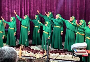 مراسم دختران زینبی در مسجد امام موسی کاظم (ع)اسلامشهر
