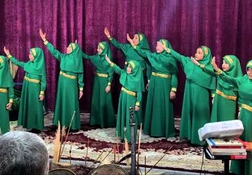 مراسم دختران زینبی در مسجد امام موسی کاظم (ع)اسلامشهر