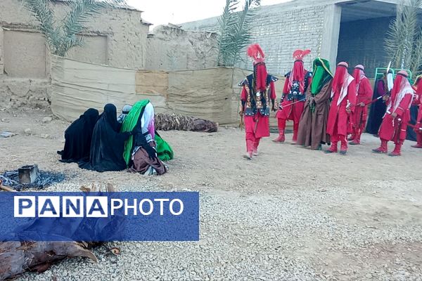 اجرای تعزیه شهادت حضرت زهرا (س) در روستای ظفرآباد شیراز