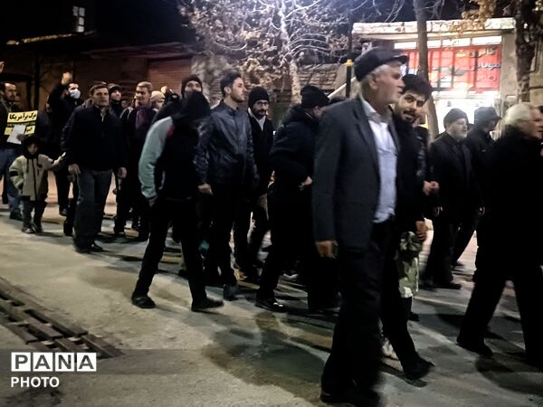 وفاداران جورقان در میدان؛ راهپیمایی باشکوه مردم در سوگ رهبر مجاهد