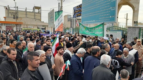 راهپیمایی مردم جعفرآباد قم در جشن سالگرد پیروزی انقلاب