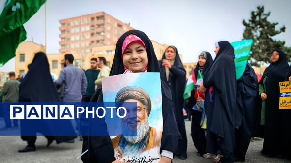 مردم ملارد در حمایت از آرمان‌های فلسطین به خیابان‌ها آمدند 