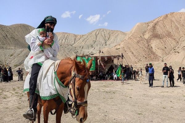 مراسم تعزیه خوانی اربعین حسینی در شهر نیشابور