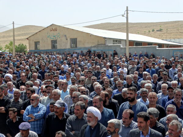 مراسم وداع با شهید «امین عسگری» در گهرو