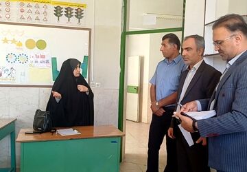 بازدید از طرح حامی در مدرسه شهید علی حیدری دامغان
