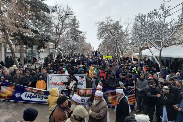 راهپیمایی باشکوه 22 بهمن در شهر فریمان