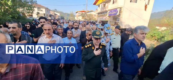 تشییع پیکر شهید امنیت در املش