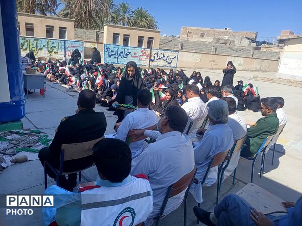 مهر در مدارس لاشار و گلشن با رصد آموزشی و زنگ مقاومت آغاز شد