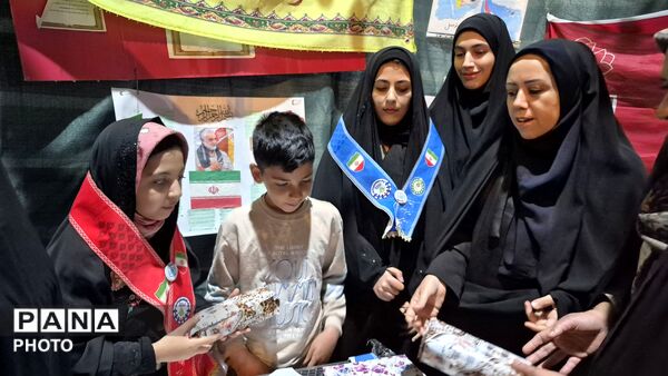 برپایی موکب سازمان دانش‌آموزی همراه با بسیج دانش‌آموزی در شهرستان فارسان