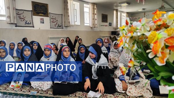 زیارت عاشورا به یاد سید مقاومت در دبستان وکیلی