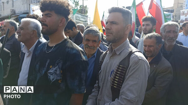 همبستگی مردمی در رزمایش جان فدا درکوهدشت