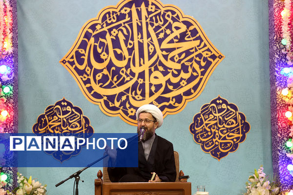 مراسم جشن میلاد پیامبر اکرم(ص) و امام جعفر صادق(ع) در حرم حضرت معصومه(س)