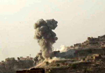 حمله جنگنده های عربستان به مواضع نیروهای وابسته به امارات در شرق یمن