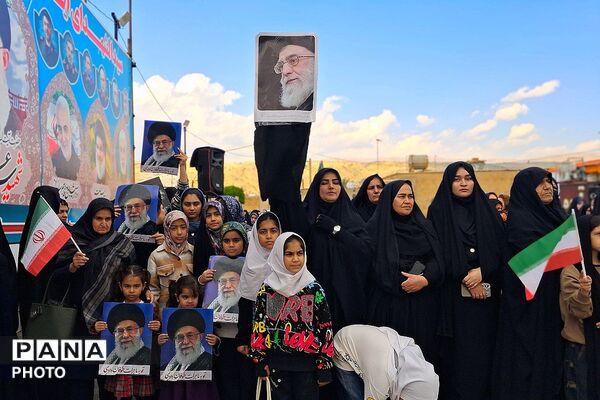 تجمع بزرگ مردمی بیعت با سومین رهبر انقلاب امام آیت‌الله سید مجتبی خامنه‌ای در شهرستان باشت