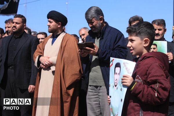 تشییع پیکر شهید سرگرد «جواد عبدی» در حملات آمریکایی - صهیونی