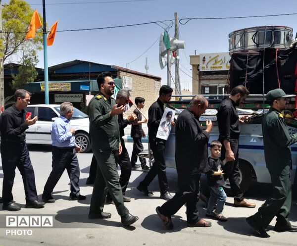 میدان جمهوری اسلامی شهرستان خاتم در سوگ امام حسن عسکری (ع)