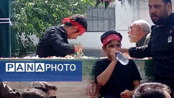 آیین تشییع شهید مرتضی جمالی در فردیس