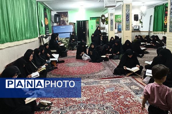 برگزاری مراسم شب قدر در حسینیه بیت الرباب قیامدشت ری 