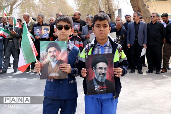 راهپیمایی روز قدس در شهر گلباف