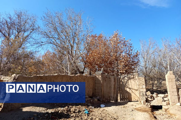 خزان زیبا در کوچه باغ‌های شهر بهمن