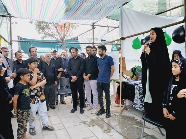 آیین افتتاحیه موکب شهدای دانش‌آموز شهرستان بهار 