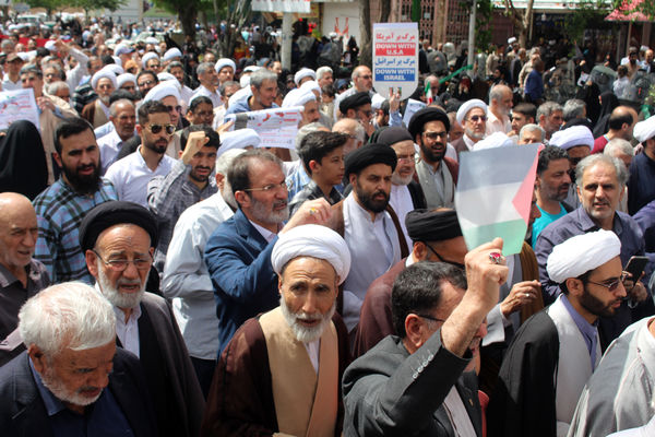 اعلام انزجار مردم قم از جنایات رژیم صهیونیستی در جمعه خشم