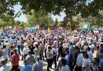 گزارشی از راهپیمایی جمعه خشم در شهر کاشمر 
