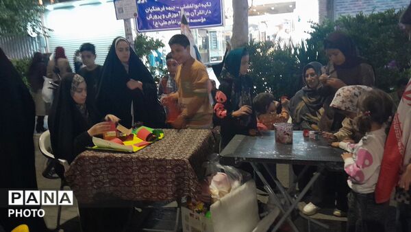 موکب کودکان در دویست و هجدهمین شب از اجتماعات مردمی نیشابور 