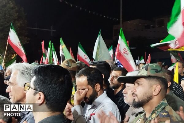 تشییع پیکر خلبان شهید مجید کاظمی در شیراز