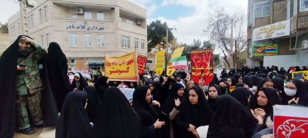 راهپیمایی روز13 آبان در شهر کلات برگزار شد