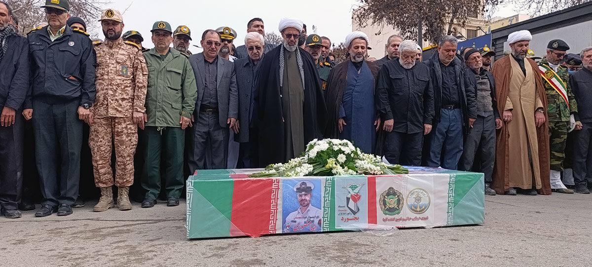 تشییع دو شهید شهرستان بجنورد در استان خراسان شمالی 