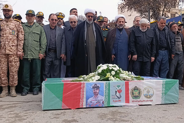 تشییع دو شهید شهرستان بجنورد در استان خراسان شمالی 