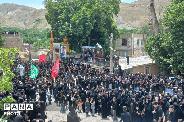 نمایی از عاشورا حسینی در روستا رویین