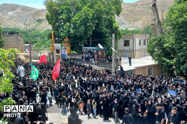 نمایی از عاشورا حسینی در روستا رویین