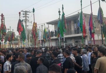 آئین سنتی علم‌‌‌گردانی با قدمت ۴۰۰ ساله در میناب