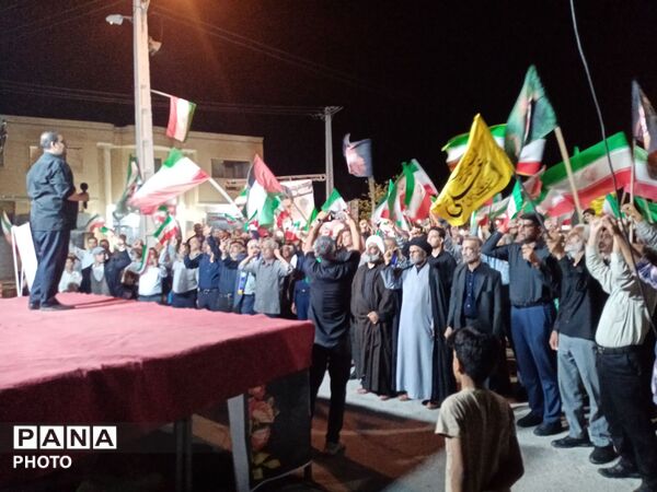 مردم فین هرمزگان با آرمان‌های انقلاب اسلامی
