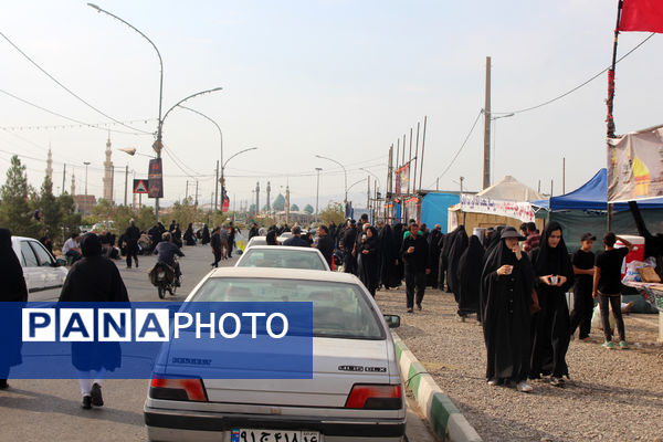 پیاده‌روی خانوادگی جاماندگان اربعین حسینی(ع) در قم