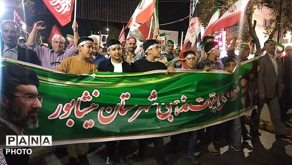 رزمایش «جان‌فدا»؛ نمایش آمادگی مردم نیشابور برای دفاع از کشور